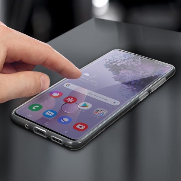 Fodral för Samsung Galaxy S20 Plus Mjukt och härdat glasfilm 9H Hårdhet Transparent