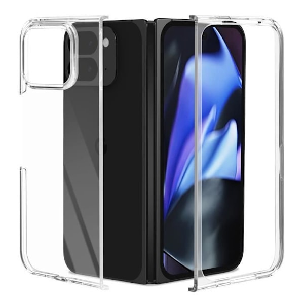 Kovakotelo Google Pixel 9 Pro Fold, jossa korotettu kamera, Abeel Läpinäkyvä Transparent