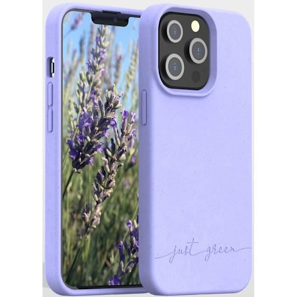 Coque - Just Green - iPhone 13 Pro - Biologisk nedbrydelig - Fleksibel - Lavendel Lavendel