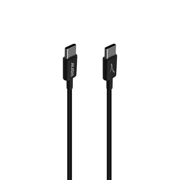 USB-C til USB-C 60W Opladning Synkronisering Økologisk design 1m Akashi Sort