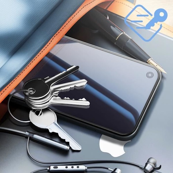 Skärmskydd för iPhone 15 Pro Max Flexibelt Glas Okrossbart Anti UV Force Glas Svart Svart