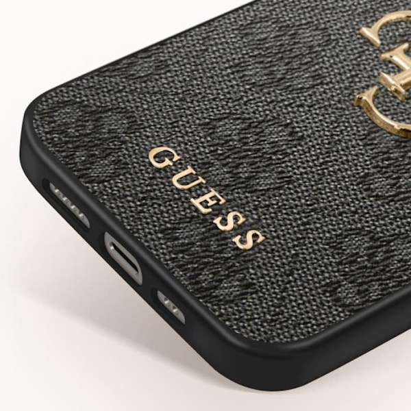 Coque til iPhone 13 Mini Præcise Udsparinger og Opadvendte Kanter Guess Sort Svart