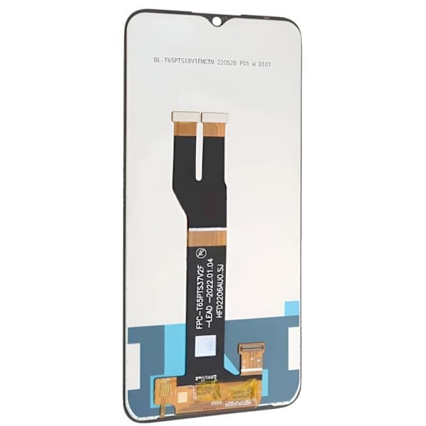 LCD-skærm og Touchglas til Nokia C21 Plus Sort - AVIZAR - Skærmudskiftning - 5,5 tommer - Android Svart