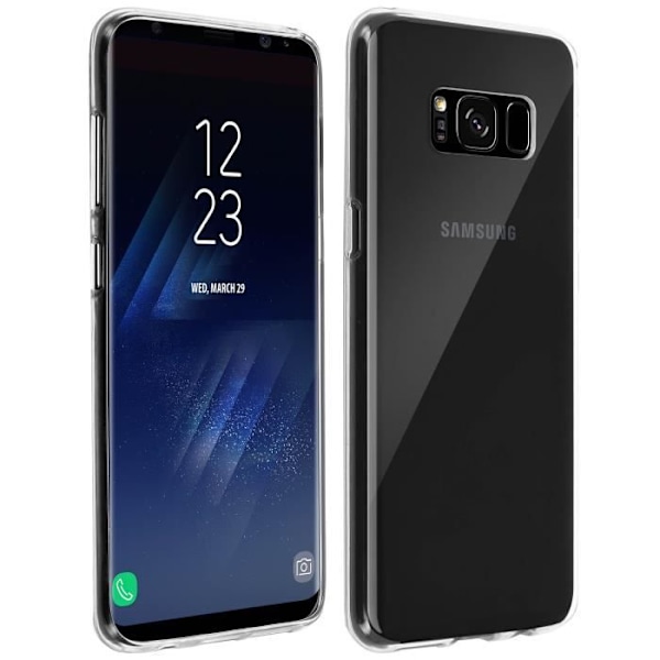 Kotelo - AVIZAR - Galaxy S8 - Pehmeä geelisilikoni - Naarmuuntumaton suoja - Läpinäkyvä Transparent