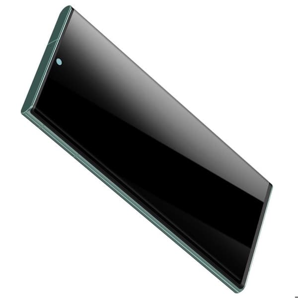 Fuldskærm til Galaxy S22 Ultra Blød OLED Panel med Integreret Ramme Grøn Grön