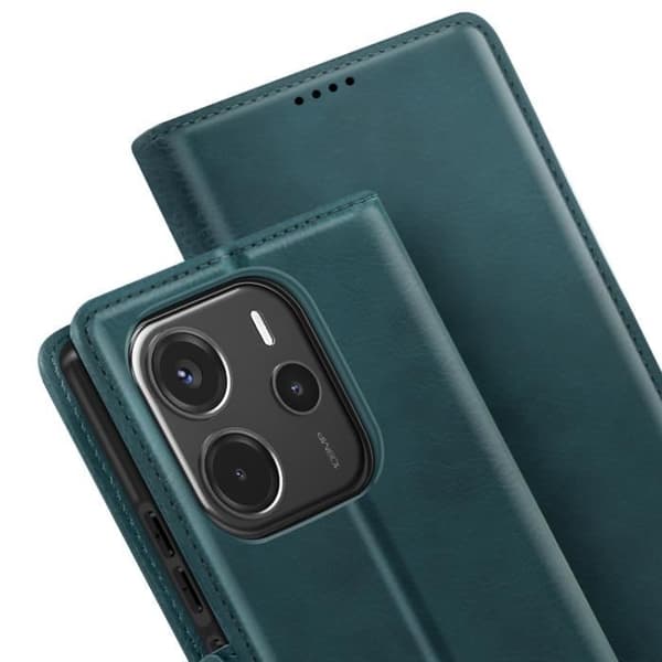 Smartphone-etui - Xiaomi - Redmi Note 14 4G - Video-støtte - Indbyggede rum - Blå ande Blå