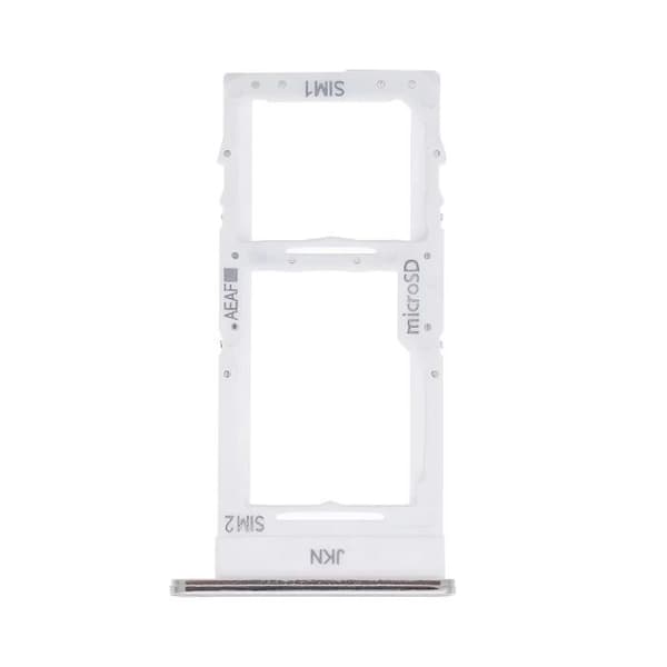 SIM-kortskuffe - SAMSUNG - Galaxy A51 - Hvid - Nano SIM + Micro-SD - Original Vit