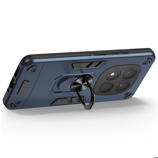 Cover til Redmi Note 15 Pro 5G med Blå Magnetisk Ring Blå