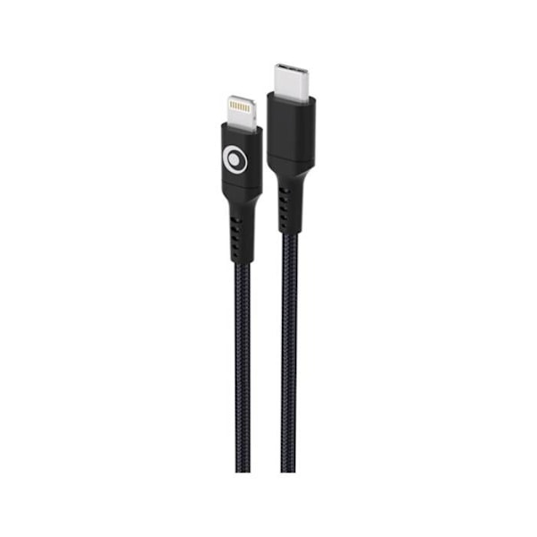 USB-C / Lightning 3A Power Delivery 60W 1,2m Opladnings- og Overførsels Kabel BigBen Connected Sort