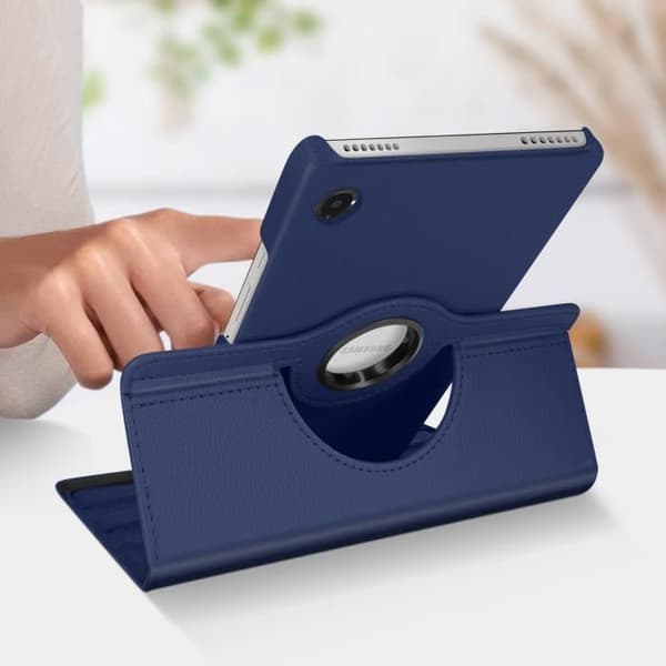 Folio etui til Samsung Galaxy Tab A9 - AVIZAR - 360° rotation - Midnatsblå Blå