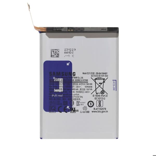 Varabatteri - AVIZAR - Galaxy A15 - 5000mAh - 3.85V - Harmaa Grå