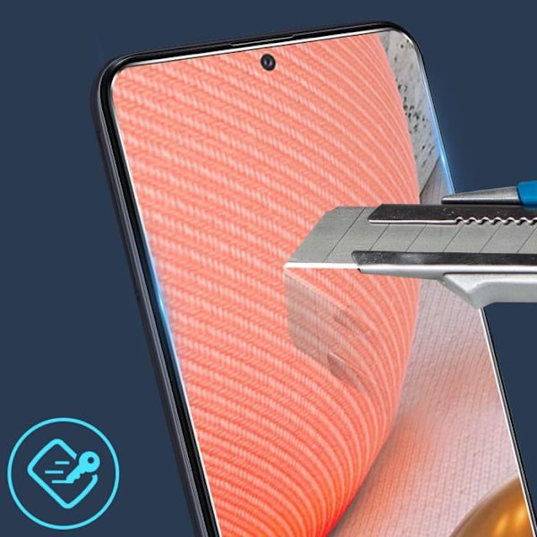 Skärmfilm för Samsung Galaxy A72 Tempered Glass 9H Anti-Fingerprint Transparent Transparent