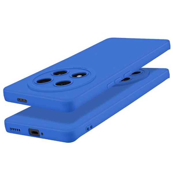 Coque för Honor Magic 7 Lite Silikon Slät Kamera Blockerad Blå Blå