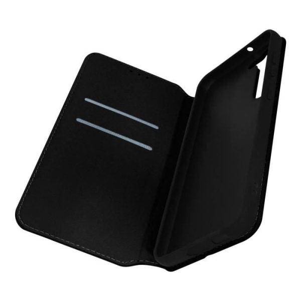 Cover til Samsung Galaxy S23 Flip Card Holder Video Support sort