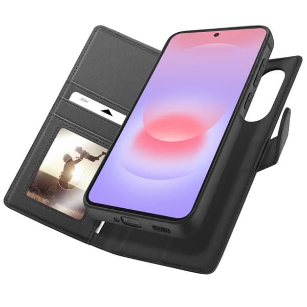Pungetui til Samsung Galaxy A37 RFID-beskyttelse med aftagelig cover Mayaxess Sort Svart