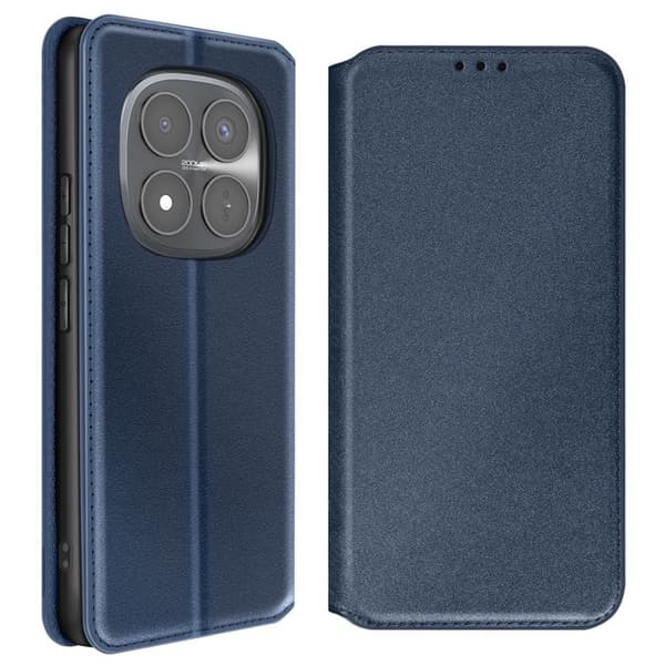 Folio-etui til Redmi Note 15 Pro Plus 5G med kortlomme og støttefunktion i natblå Blå