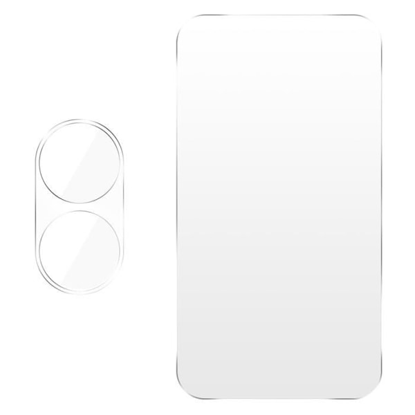 Skyddsfilm - IMAK - Oppo Find N2 Flip - 9H härdat glas - Anti-fingeravtryck - Enkel installation Vit