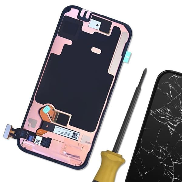 LCD-skærm - GOOGLE - Pixel 9 Pro - 6,6 tommer - Original - Nem installation Svart