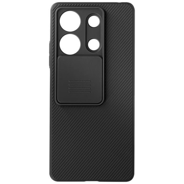 Taske til Xiaomi Redmi Note 13 5G - NILLKIN - Camshield - Stødsikker - Skydende kameracover - Sort Svart