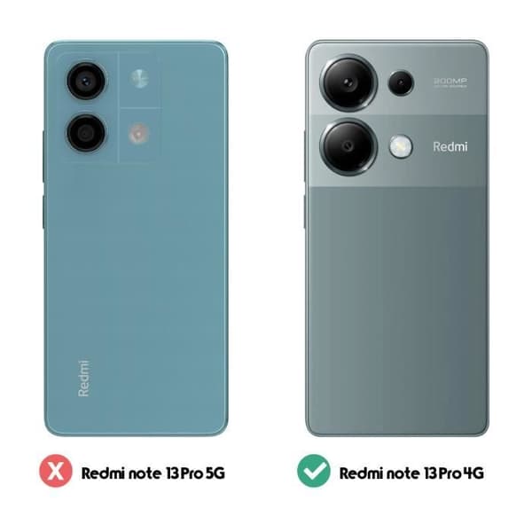 Etui til Xiaomi Redmi Note 13 Pro 4G - AVIZAR - Pung og videounderstøttelse - Sort Svart