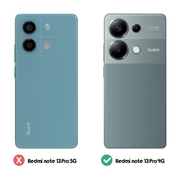 Kotelo Xiaomi Redmi Note 13 Pro 4G:lle - AVIZAR - Lompakko- ja videotuki - musta Svart