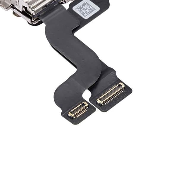 Frontkamera til iPhone 14 - Frontudskiftning - Sort - Frontkamera modul og forbindelse kabel Svart
