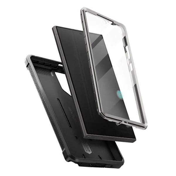 Helkroppsfodral för Samsung Galaxy S24 Ultra Shockproof med Kickstand Supcase Grey Grå