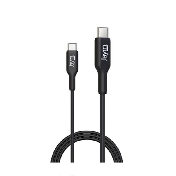 USB-C Opladningskabel - JAYM - Model PD 3.0 - 3A - 1M - Overophedningsbeskyttelse Svart