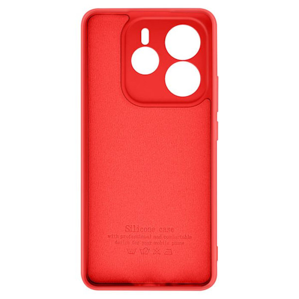 Mobilskal för Xiaomi Redmi Note 14 5G Semi-rigid Soft-touch Anti-fingerprint Röd Röd