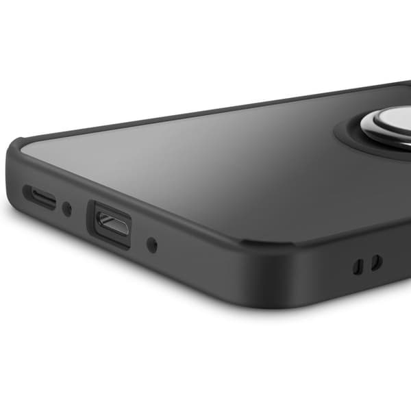 Cover til Galaxy A27 Beskyttelse i Bi-materiale med Rotationsring Sort Svart