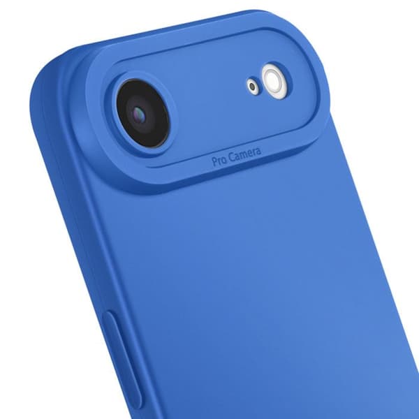 Siliconfodral för iPhone Air med förstärkt kamerablock Blå Blå