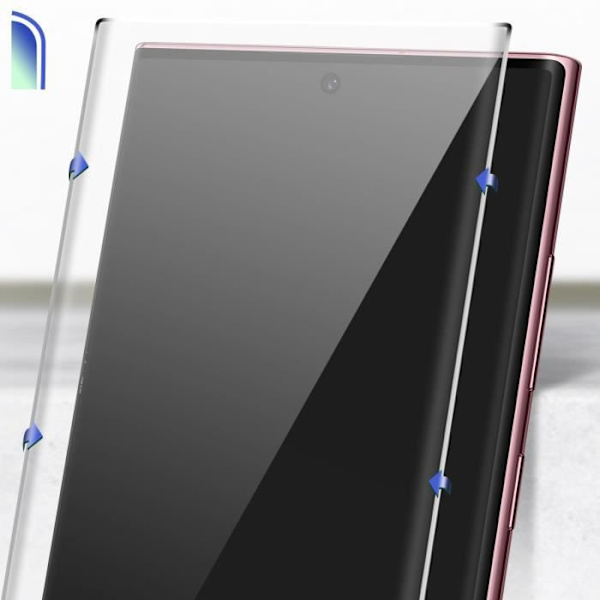 Härdat glas - X-ONE - Samsung Galaxy S22 Ultra - 9H hårdhet - UV-fixering - Transparent Transparent