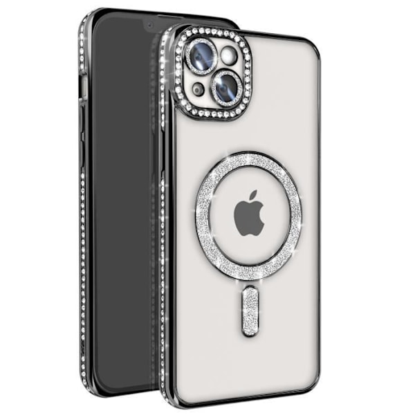 Coque Diamant för iPhone 14 Plus MagSafe Contour Strass Svart Svart