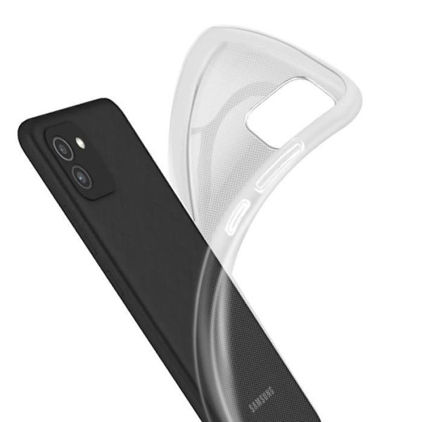 Samsung Galaxy A03 Silikonfodral - BIGBEN - Micro-dot Texture - Anti-gulning Transparent