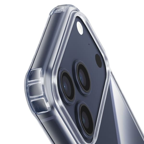 Cover til iPhone 17 Pro Max - AVIZAR - Soft Touch - Transparent Silikone - Justerbar Snor - Antiskrid Vit