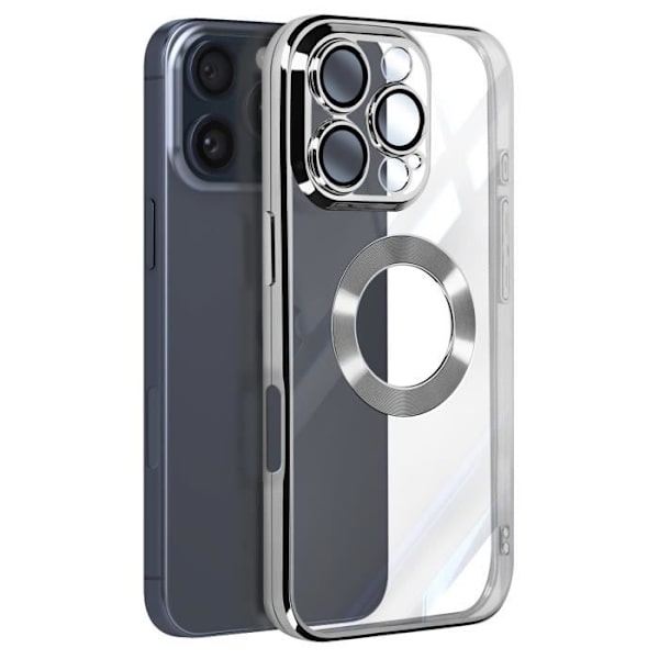 AVIZAR Skyddsfodral för iPhone 16 Pro - Halvstyv - Grå - Stötsäker Grå