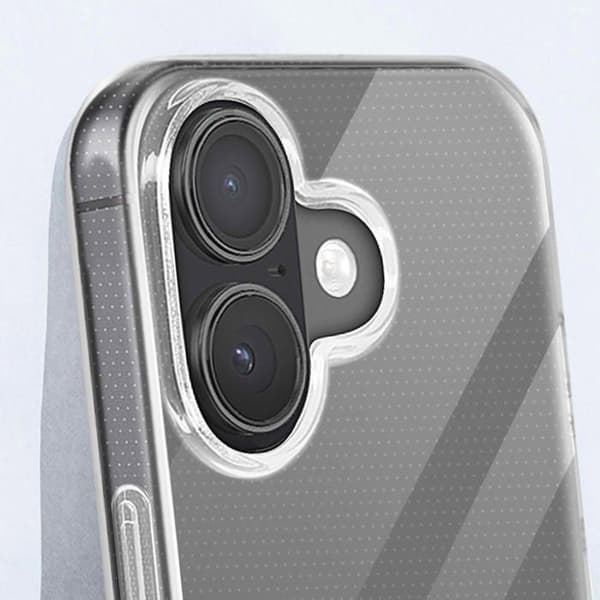 Skyddspaket - MAYAXESS - iPhone 17 - Transparent Silikonfodral - Härdat Glas - Stötskydd Vit