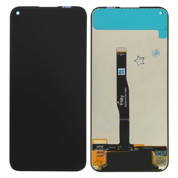 Komplet blok Huawei P40 Lite LCD-skærmudskiftning Touch Glas Sort