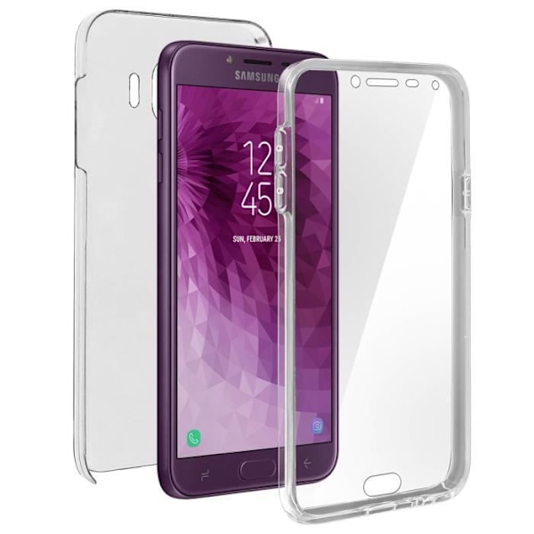 Skyddsskal - AVIZAR - Samsung Galaxy J4 - Silikon - Polykarbonat - Ultra-tunn Transparent