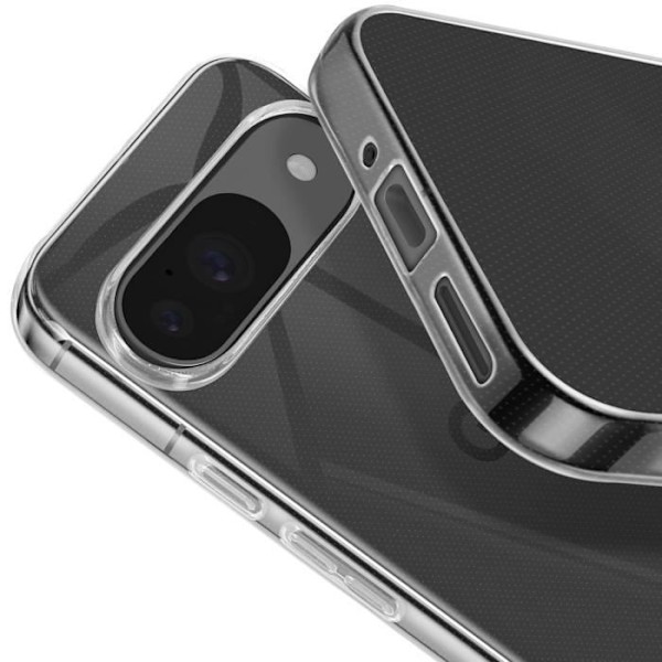 Skyddspaket för Google Pixel 9 och 9 Pro Fodral och härdat glas Mayaxess Transparent Transparent