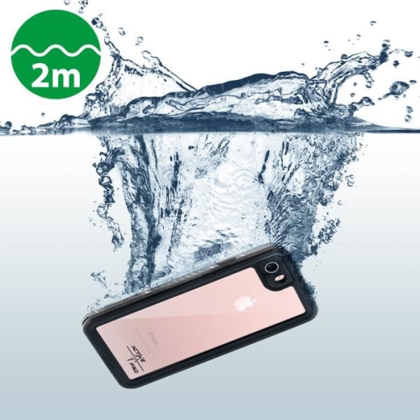 iPhone 7 och 8 Fodral Skydd Vattentät IP68 Stötsäker 2m 4smarts Transparent