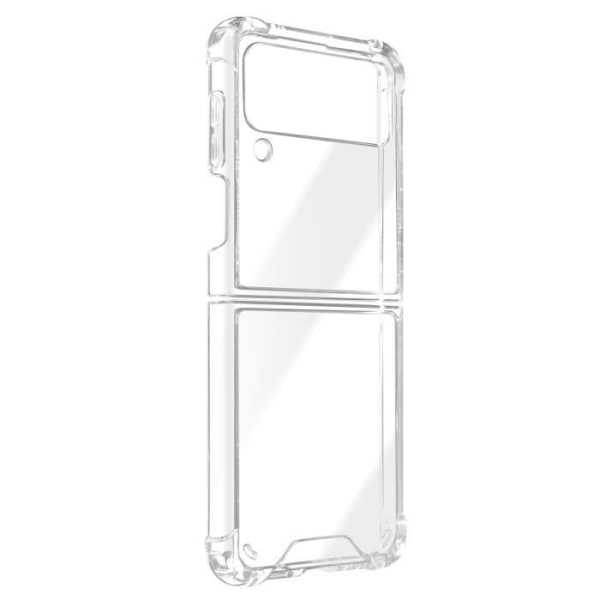 AVIZAR Skyddsfodral för Samsung Galaxy Z Flip 4 - Mjuk silikon - Förstärkta hörn - Genomskinlig Transparent