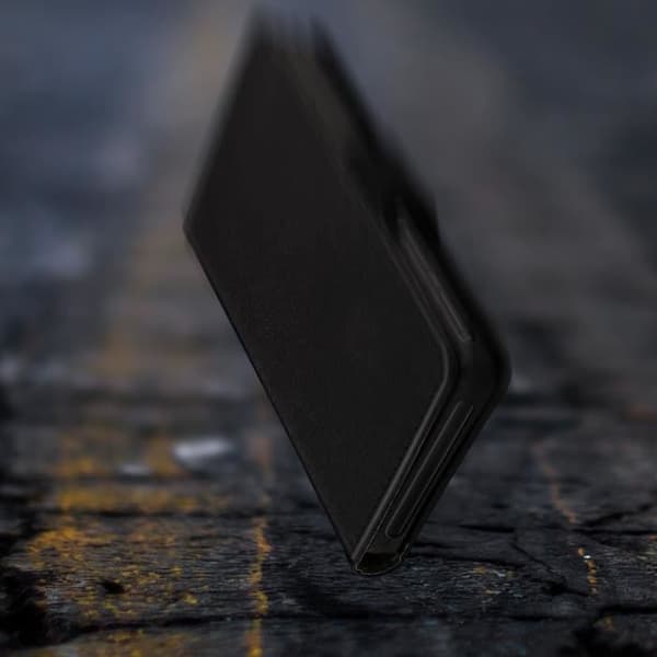 Smartphone Etui - Universel - Pung Hætte - Sort - 5,3 til 5,8'' - Magnetisk Svart