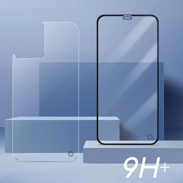 Suojakalvo - FORCE GLASS - iPhone 12 Mini - 9H+ särkymätön lasi - Läpinäkyvä - Elinikäinen takuu Vit