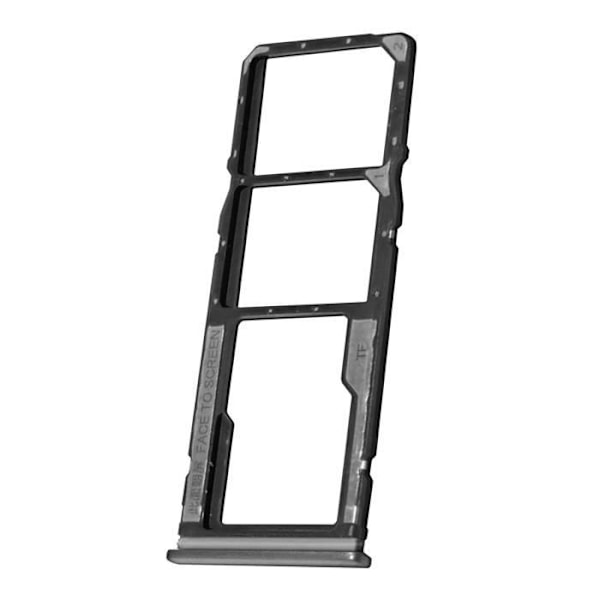 SIM-kortskuffe - Xiaomi - Redmi 10C - Dual Nano SIM - Micro-SD - Sort Svart