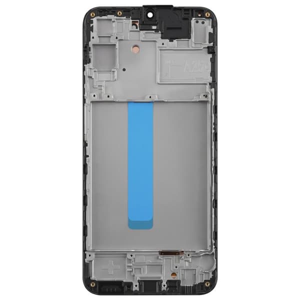 Fuldskærm til Galaxy A25 5G Soft OLED Panel med Samsung Sort Chassis Svart