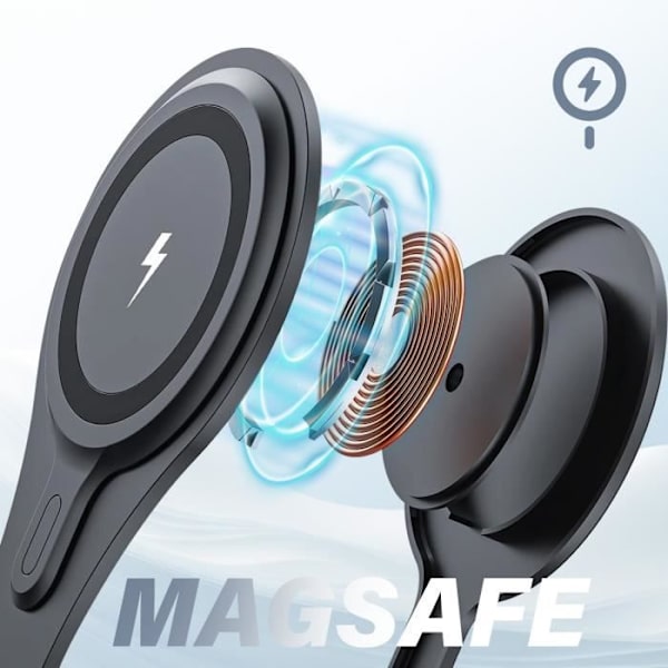 MagSafe-laddare för iPhone och Apple Watch och AirPods Foldable Black