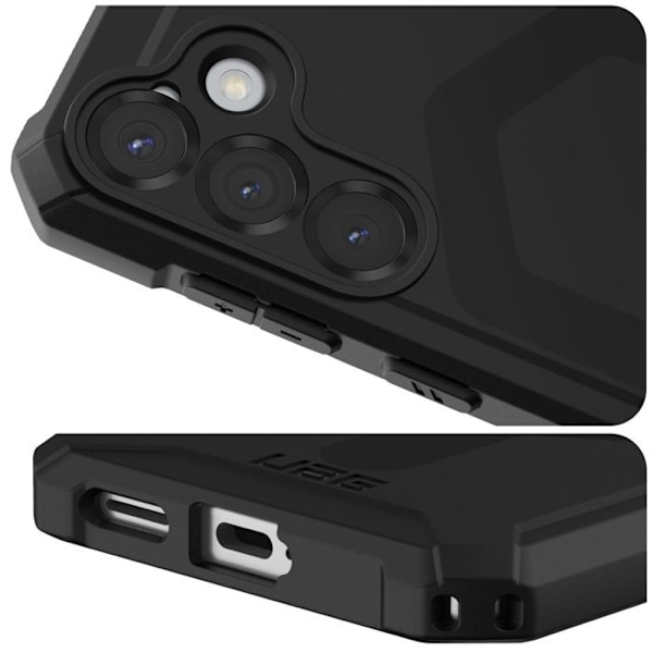 Coque для Samsung S25 Мёд сотовый Прозрачный Essential Armor UAG Чёрный Svart