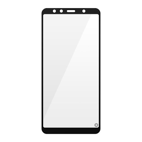 Lujittemäntä lasi Samsung A7 2018, kovuus 9H+, elinikäinen takuu, musta Force Glass Svart