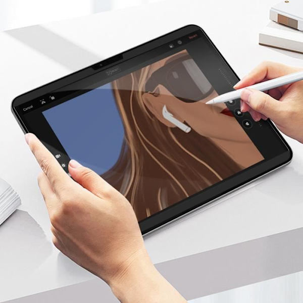 Skärmskydd - 4smarts - iPad Pro 11 2024 - Antispion - Repellent mot repor - Magnetisk Svart